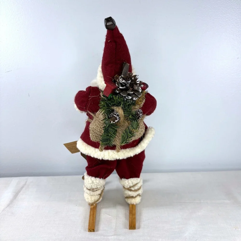 Vintage 1997 TJ Collection Skiing Santa Claus Figurine